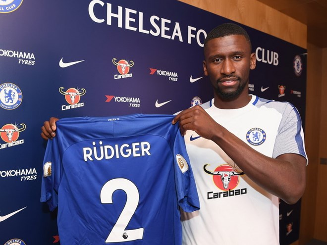 Số áo Rudiger qua các thời kỳ từ Chelsea đến Real Madrid