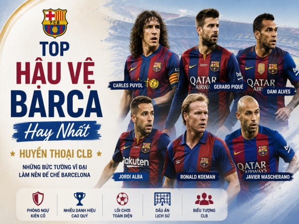 Top hậu vệ Barca hay nhất: Huyền thoại CLB thời kỳ vàng
