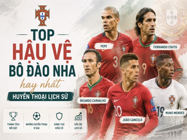 Top hậu vệ Bồ Đào Nha hay nhất lịch sử bóng đá Châu Âu