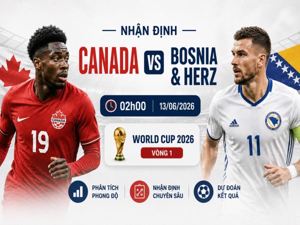 Canada vs Bosnia & Herz nhận định, dự đoán trước trận đêm nay