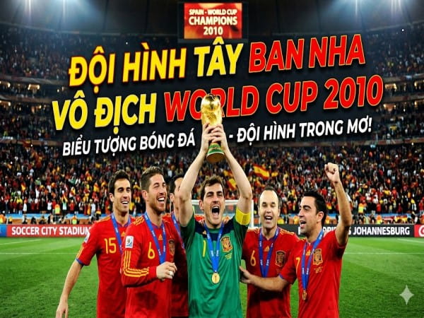 Đội hình Tây Ban Nha 2010 vô địch World Cup thế hệ vàng