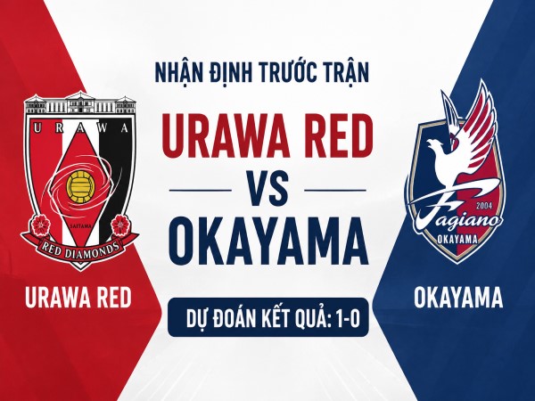 Urawa Red vs Okayama nhận định, dự đoán trước trận đêm nay