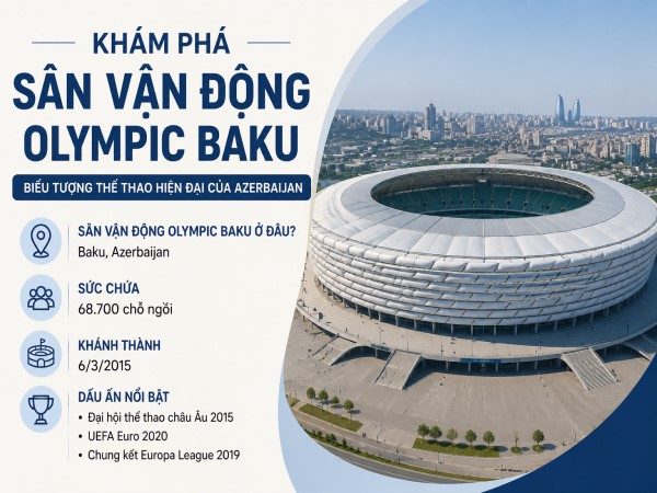 Sân vận động Olympic Baku ở đâu và có gì đặc biệt?