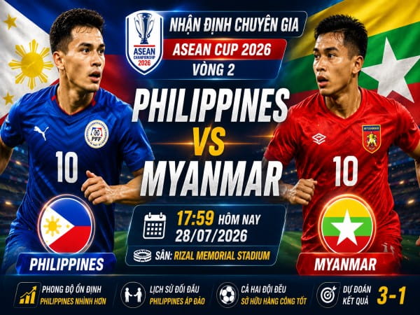 Nhận định chuyên gia Philippines vs Myanmar 17h59 hôm nay